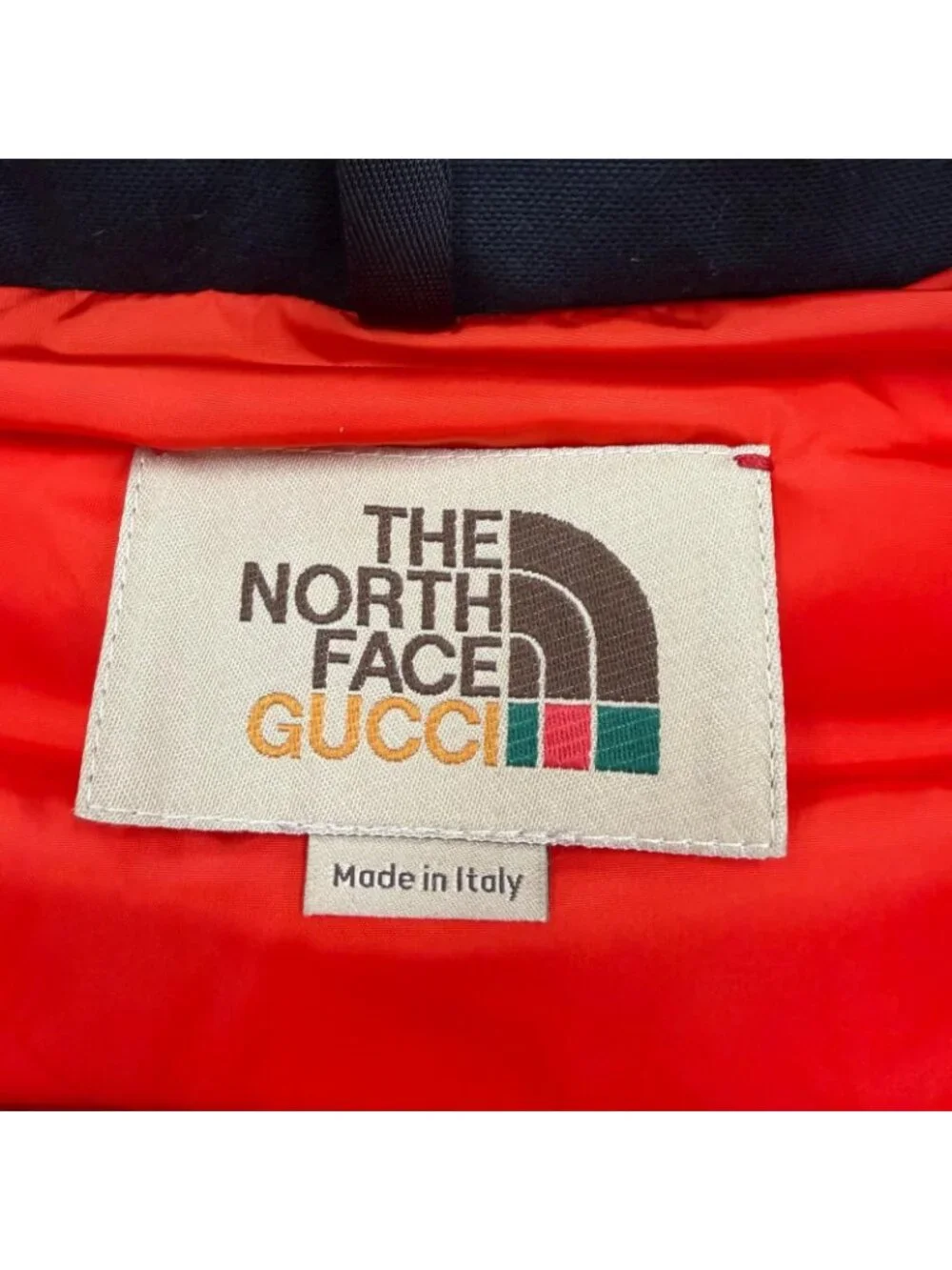 Gucci the North Face GG Padded Vest Pattern Down Beige Black XS